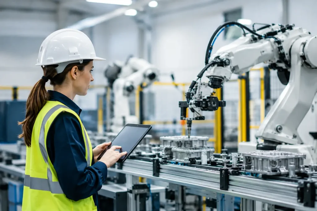 Automatisation et recrutement industriel en usine